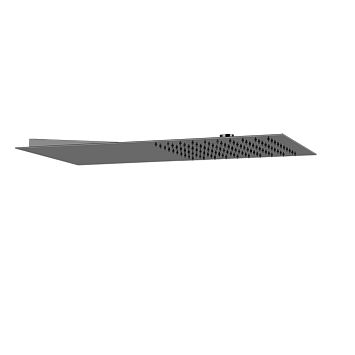 Gessi Tremillimetri Верхний душ QUADRO 300х550 мм, Black Metal Brushed PVD