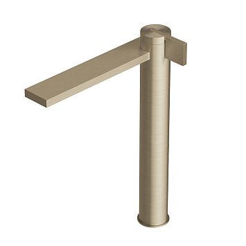 Смеситель для раковины Ritmonio Dot316  высокий h-293mm, отделка "Шампань&