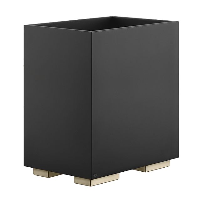Gessi Rettangolo Корзина для мусора черная, Warm Bronze Br PVD