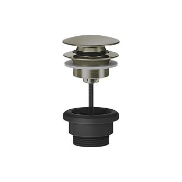 Gessi 316 Донный клапан нажимной Stop Go, для раковин без перелива, Warm bronze Brushed PVD