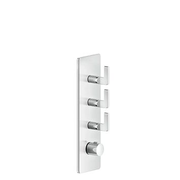 Gessi Inciso Встраиваемый термостатический смеситель на 3 источника, резьба 3/4 (внешние части), хром