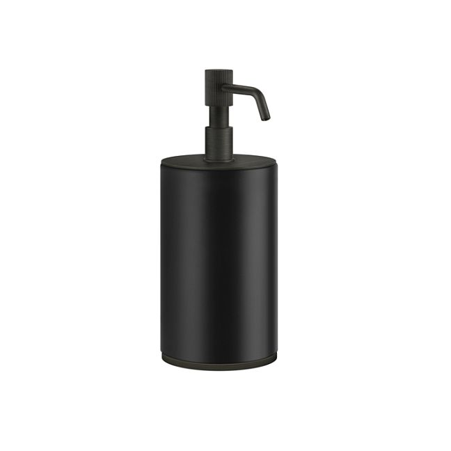 Gessi Venti20 Дозатор для жидкого мыла настольный, черный, фурнитура Aged Bronze