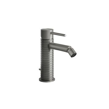 Gessi 316 Смеситель для биде на 1 отверстие с донным клапаном, излив 118мм, steel brushed