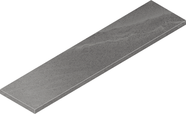 Italon Керамогранитная ступень Contempora Scalino Ang. SX Carbon 33x120 Cer