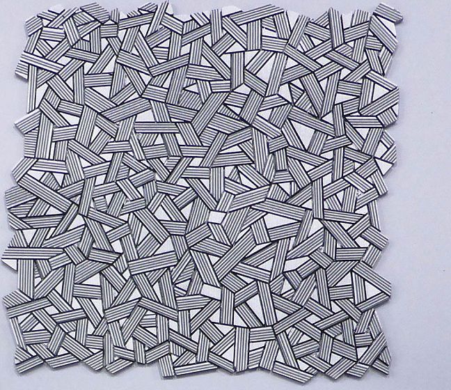 Микромозаика Sergio Savino Fasce Rigate 30x30 Silver