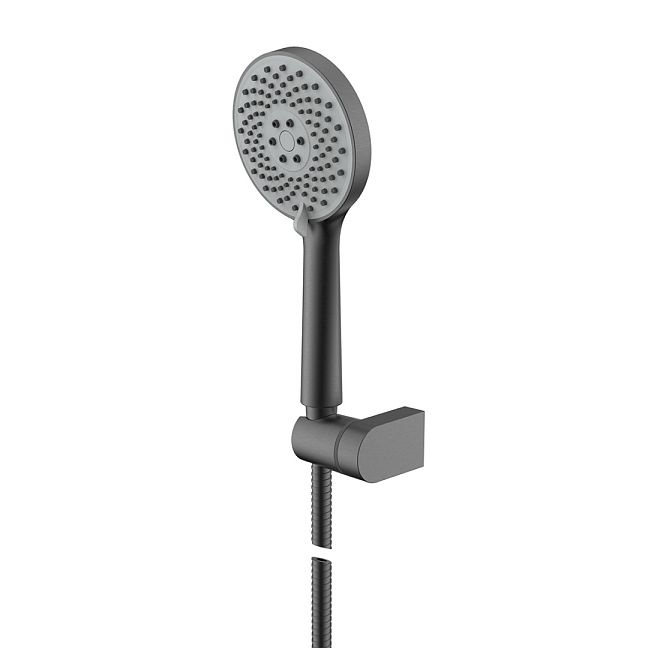 Nemo NM-8012-BGM Ручной душ с держателем душа (АБС) BRUSH GUN METAL (БРАШИРОВАННЫЙ АНТРАЦИТ)