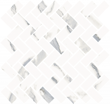 Italon Керамогранитная мозаика Stellaris Statuario White Cross 31,5x29,7x0,9 Матовая