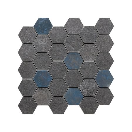 Керамическая плитка Peronda Decor Grunge Anthracite Mat Hexa AS 28,3x29,4