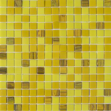 ART NATURA Смесь из стеклянной мозаики Primavera 2x2 Солнечно-желтая матрица 322х322 на пленке