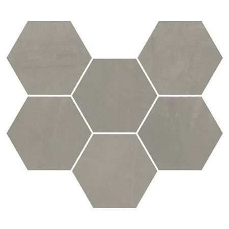 Мозаика Italon  Continuum Iron Mosaico Hexagon  25x29