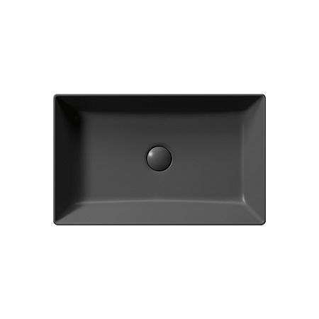 Раковина GSI Kube X 60x37 без перелива черный матовый (945326)