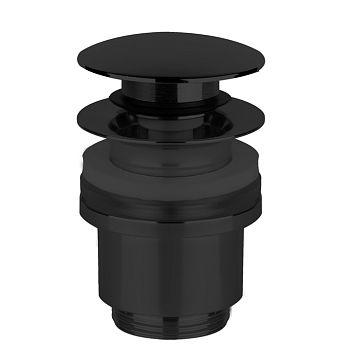 Gessi Донный клапан для раковины Stop Go на 1 1/4, без слива-перелива, Black XL