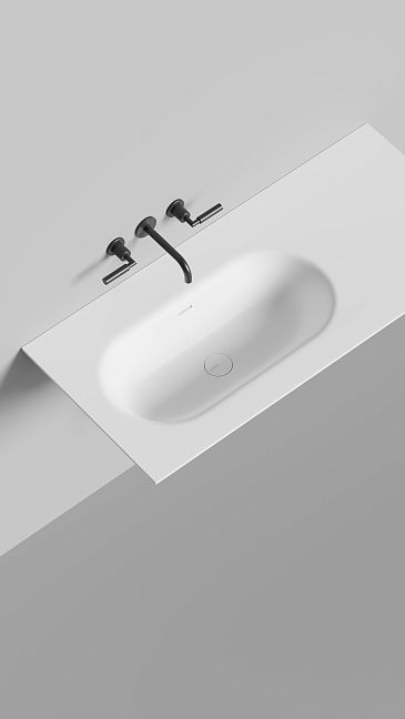 Раковина столешница Onda FLOW OVAL 72