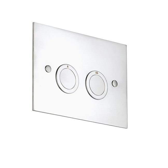 THG Клавиша смыва для унитаза двойная, для инсталляций TECE, цвет: хром