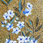 Художественное панно из мозаики серии Murano Specchio Яркие голуби купить в Москве: интернет-магазин StudioArdo