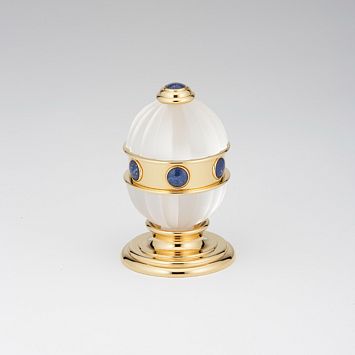 THG Amboise Lapis Lazuli Вентиль смесителя для раковины, вставки лазурит, цвет: полированное золото