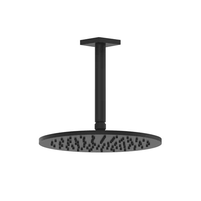 Gessi Rilievo Потолочная душевая головка шарнирная на 1/2, 250мм, длина изгот. под заказ (105 - 1855мм), nero XL