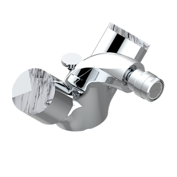 Смеситель для биде THG Le 9 Howlite на одно отверстие с поворотным аэратором и донным клапаном