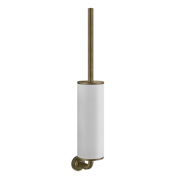 Gessi Venti20 Ершик для унитаза подвесной, белый, фурнитура Antique Brass