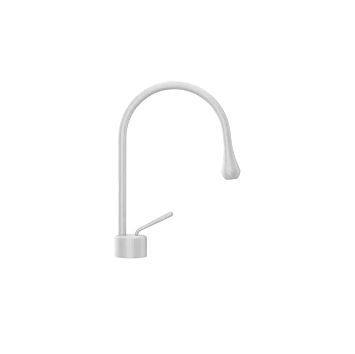 Gessi Goccia Смеситель для раковины на 1 отверстие, излив 174мм R=90, белый