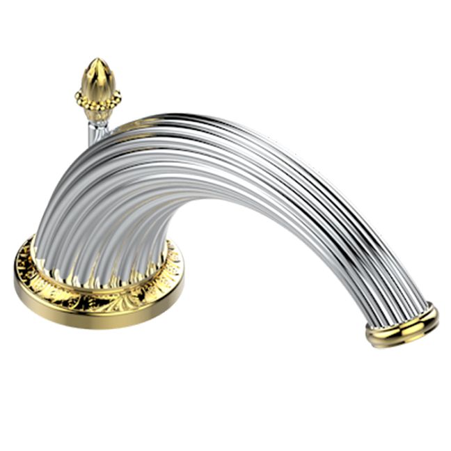 THG Malmaison Metal Излив для раковины, цвет: Хром/золото