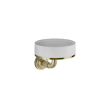 Gessi Venti20 Мыльница подвесная, белый, фурнитура Brushed Brass PVD