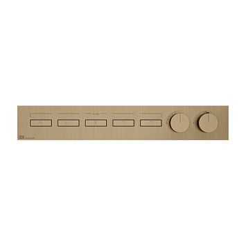 Gessi Hi-Fi Термостат для душа, с включением до 5 источников одновременно (внешняя часть), warm bronze brushed pvd