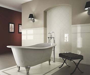 Бордюр Ceramiche Grazia Vintage Tondo White Luc 2x20