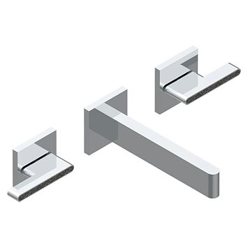 THG ICON-X CARBONE GOLD A MANETTES Смеситель для раковины, настенный, цвет: хром