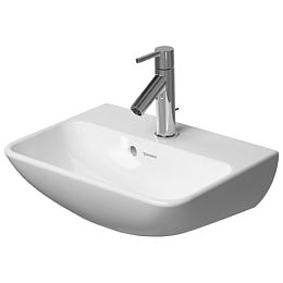 Duravit Me by Starck Раковина для рук с перел., с 1 отв. под смес., 450x320мм, цвет: Белый купить в Москве: интернет-магазин StudioArdo