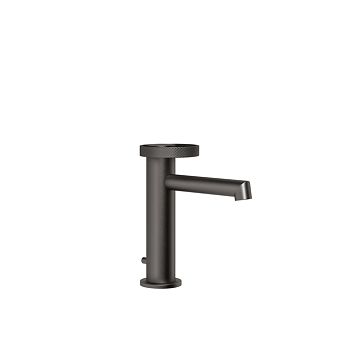 Gessi Anello Смеситель для раковины с донным клапаном и соединительными шлангами, Black Metal Brushed PVD