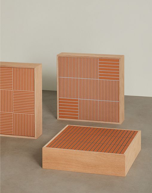 Керамогранит Mutina Fringe Thin Red 12,3x12,3