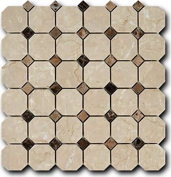 Мозаика ART NATURA Octagon Pattern MM Octagon-Bott+Dark 30,5x30,5