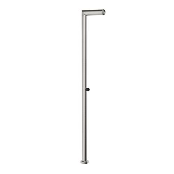 Gessi Outdoor Душевая стойка для установки на улице, напольная, на 1 выход, без ручки и верхнего душа, внешняя часть, Corten