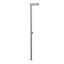 Gessi Outdoor Душевая стойка для установки на улице, напольная, на 1 выход, без ручки и верхнего душа, внешняя часть, Corten