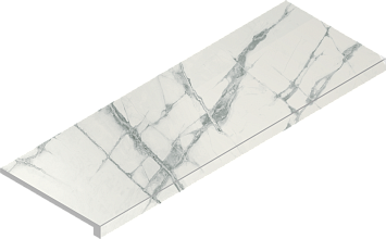Italon Керамогранитная ступень Charme Deluxe Scalino Ang. DX Invisible 33х80 Nat