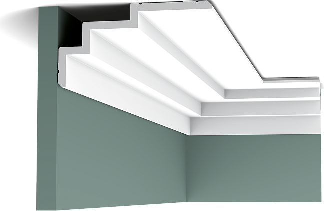 Потолочный карниз Orac Décor C392 STEPS пуротач 200,0 x 10,0 x 19,0