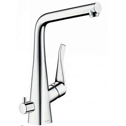 Смеситель для кухни Hansgrohe Metris M71 на 1 отв, поворотный излив, с запорным вентилем. цвет: хром купить в Москве: интернет-магазин StudioArdo