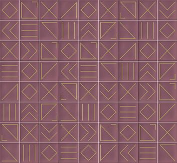 Керамическая плитка Vives Hanami Marsala Nagano Matt Metall 23x33,5