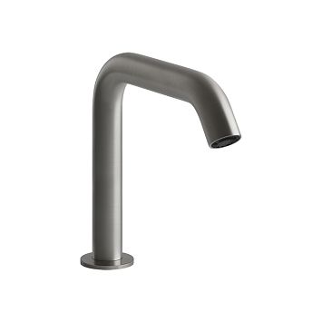 Gessi 316 Flessa Смеситель для раковины, электронный, с кран-фильтром для регулировки температ и напора воды, высота излива 150 мм, Steel Brushed