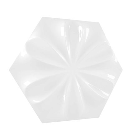 Керамическая плитка WOW Wow Collection Fiore Ice White Gloss 21,5x25