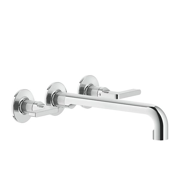 Gessi Inciso Встраиваемый смеситель для раковины на 3 отверстия с изливом 255-235мм (внешние части), хром