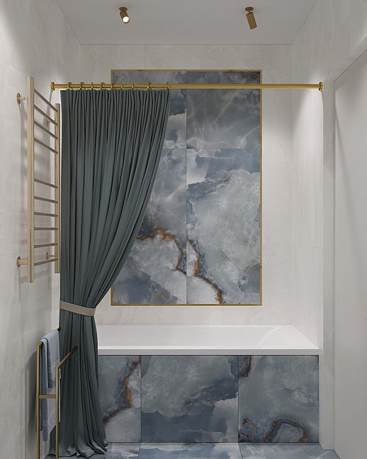 Emil Ceramica Керамогранит Tele Di Marmo Onix Blue 60x120 Lappato