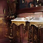 Керамическая плитка Petrachers Grand Elegance Gold Riga Grande Oro Su Bordeaux Luc 20x20 купить в Москве: интернет-магазин StudioArdo