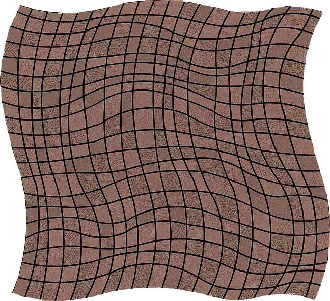 Микромозаика Sergio Savino Volo Decorato 29,5x31,5 Red Brown Bronze