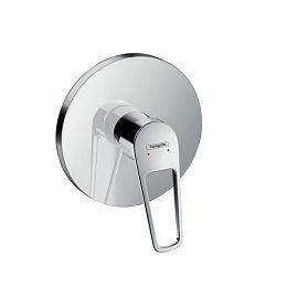 Смеситель для душа Hansgrohe Novus Loop Однорычажный с рукояткой-петлей, скрытый монтаж, внешняя часть, цвет: хром купить в Москве: интернет-магазин StudioArdo