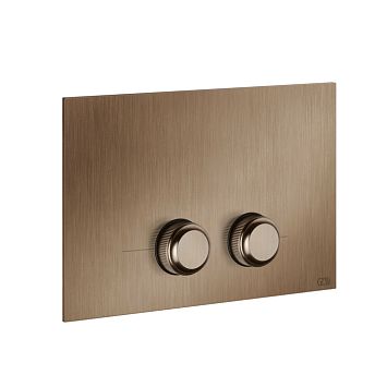 Gessi Venti20 Клавиша смыва для унитаза двойная, для инсталляций Geberit Sigma8 и Sigma12, Copper Brushed PVD
