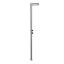 Gessi Outdoor Душевая стойка для установки на улице, напольная, на 2 выхода, без ручек, ручного душа и верхнего душа, внешняя часть, Corten