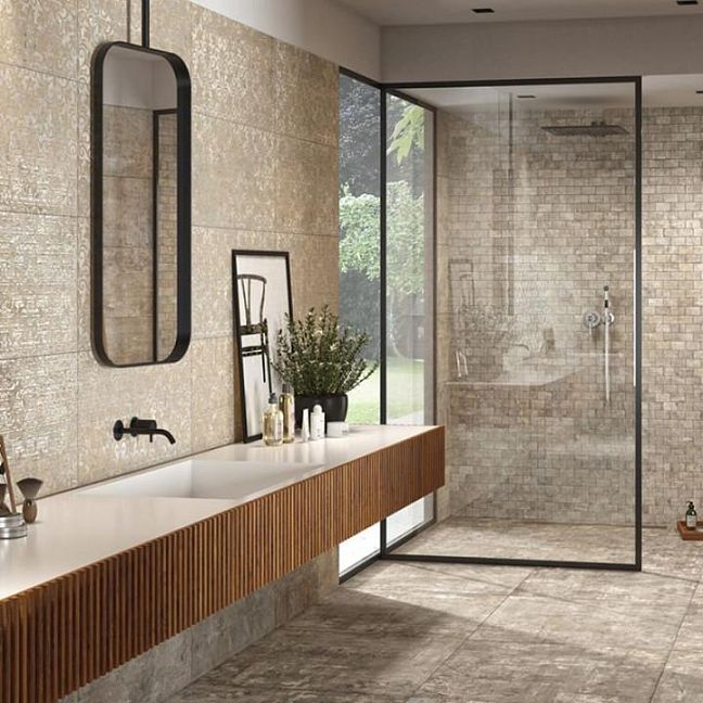 Керамогранит Rondine Murales Decoro Brass Beige 60x120