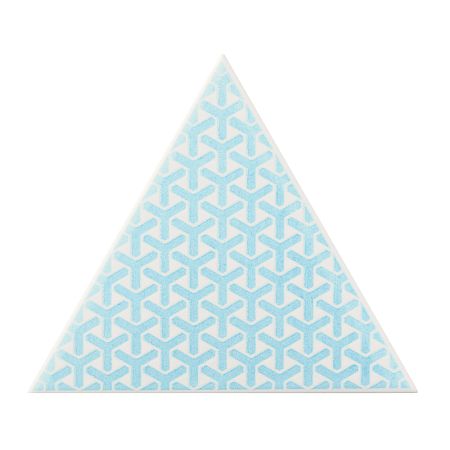 Керамическая плитка Petracers Triangolo Ypsilon Azzurro Su Bianco 17x17